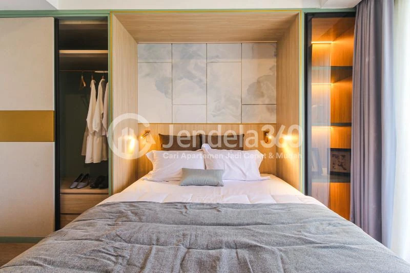 Bedroom Middle Floor Studio Apartment with City View at Anwa Residence