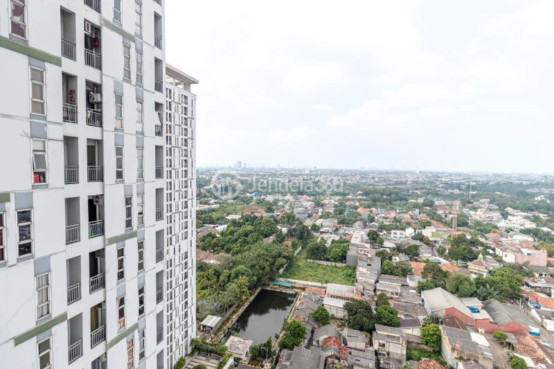 Balcony Excellent 1BR Apartment at Akasa Pure Living Apartment Tower Kirana