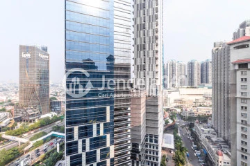 Balcony High Floor 2BR Apartment with City View at Mediterania Garden Residence 1