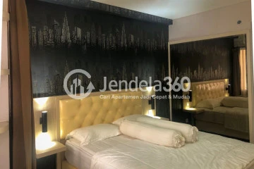 Bedroom Elegant Studio Apartment Low Floor with City View at Elvis Tower Jababeka