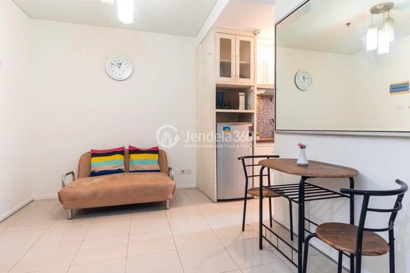 Living Room Studio Lavande Residence Apartment at Tower C