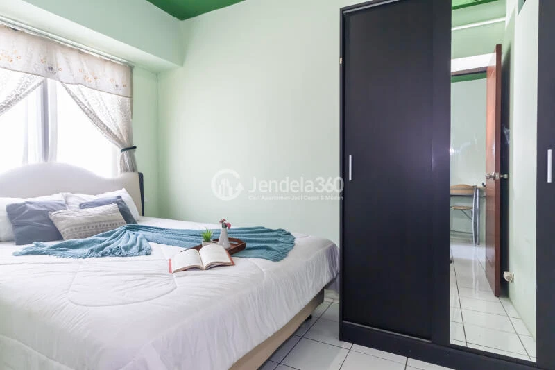 Bedroom Tidy 2BR Apartment High Floor with City View at Kebagusan City Apartment