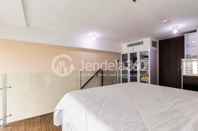 Bedroom Relaxing 1BR Apartment with Spacious Living Room at U Residence Karawaci Apartment