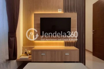 Living Room Trendy 2BR Apartment Middle Floor with  View at East Park Apartment