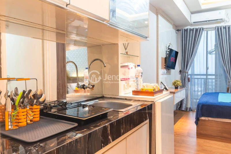 Kitchen Akasa Pure Living Apartment Studio  Furnished
