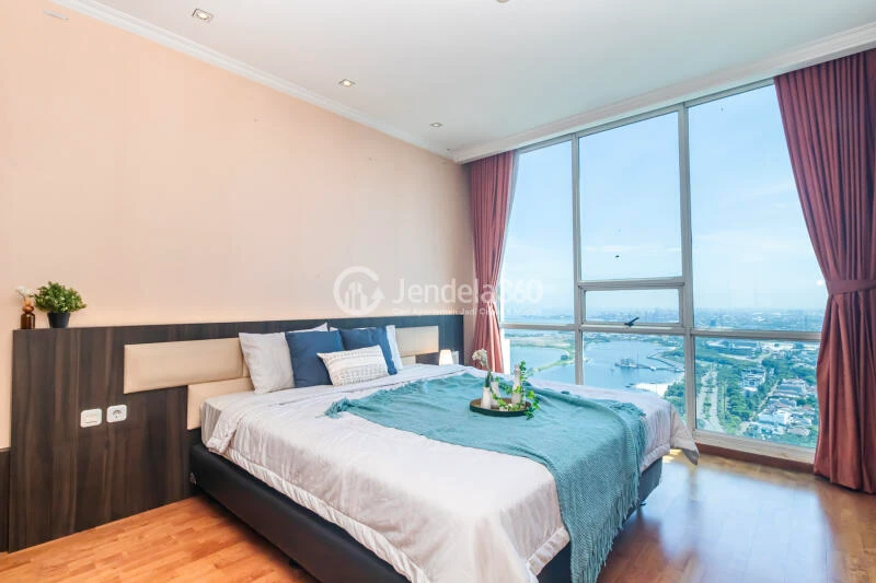 Bedroom Fancy 1BR Apartment at Ancol Mansion Apartment High Floor