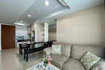 Living Room Modern 3BR Apartment Middle Floor with - View at Springhill Terrace Residence