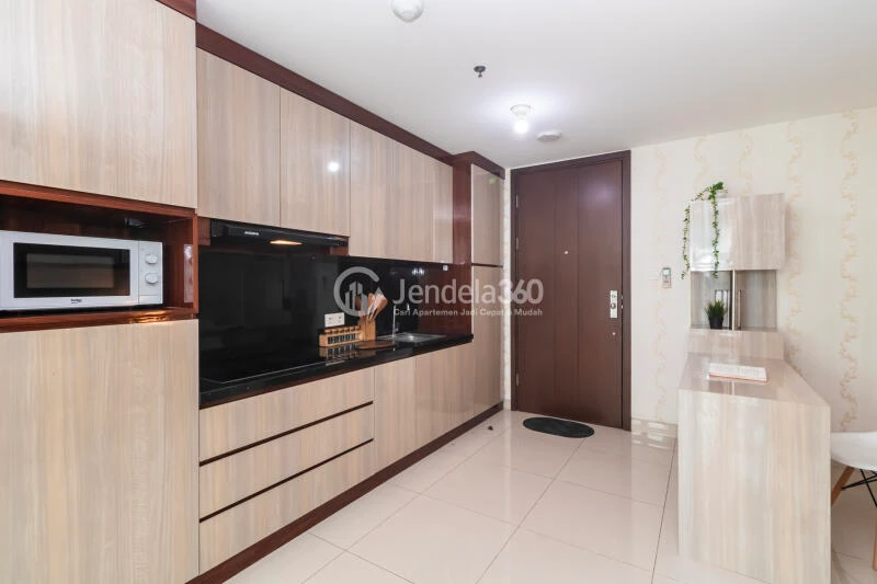 Kitchen Elegant 1BR Apartment at U Residence Karawaci Middle Floor