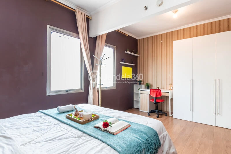 Bedroom Tidy 1BR Apartment High Floor with City View at Mediterania Garden Residence 1