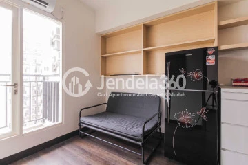 Living Room High Floor 2BR Apartment with City View at Podomoro Golf View Apartment