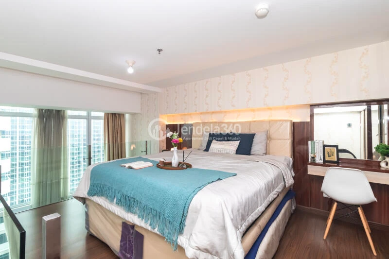 Bedroom Elegant 1BR Apartment at U Residence Karawaci Middle Floor
