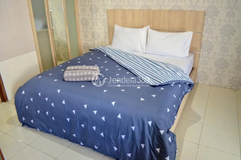 Bedroom Restful 1BR Apartment at Salemba Residence Tower B