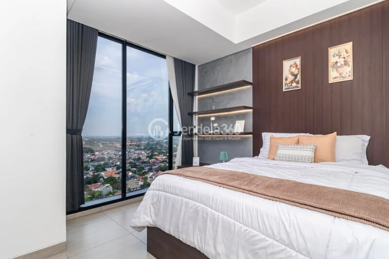 Bedroom 1 High Floor 2BR Apartment with City View at Fatmawati City Center Apartment