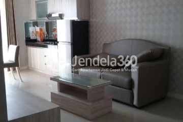 Living Room Strategic Location 2BR Apartment Low Floor with  View at Metropark Condominium