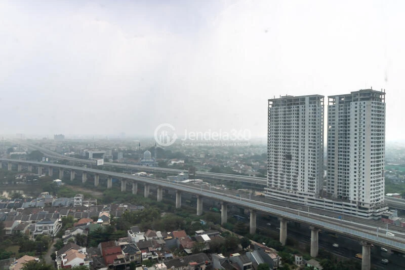 Balcony High Floor Studio Apartment with - View at Grand Kamala Lagoon Apartment