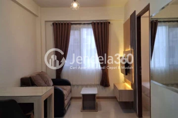 Living Room Trendy 2BR Apartment Middle Floor with  View at East Park Apartment
