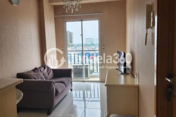 Living Room Low Floor 1BR Apartment with City View at Signature Park Apartment