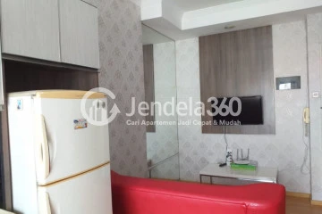 Living Room 1BR Apartment with City View at Mediterania Garden Residence 2