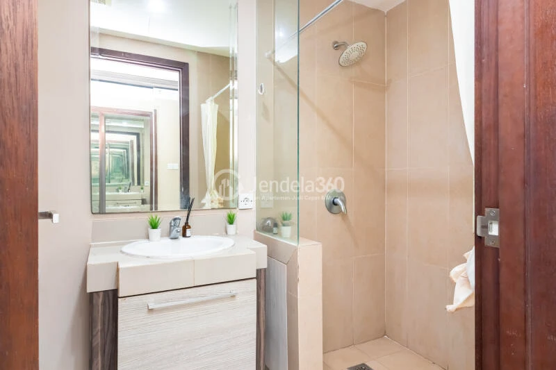 Bathroom Trendy 1BR Apartment at U Residence Karawaci High Floor