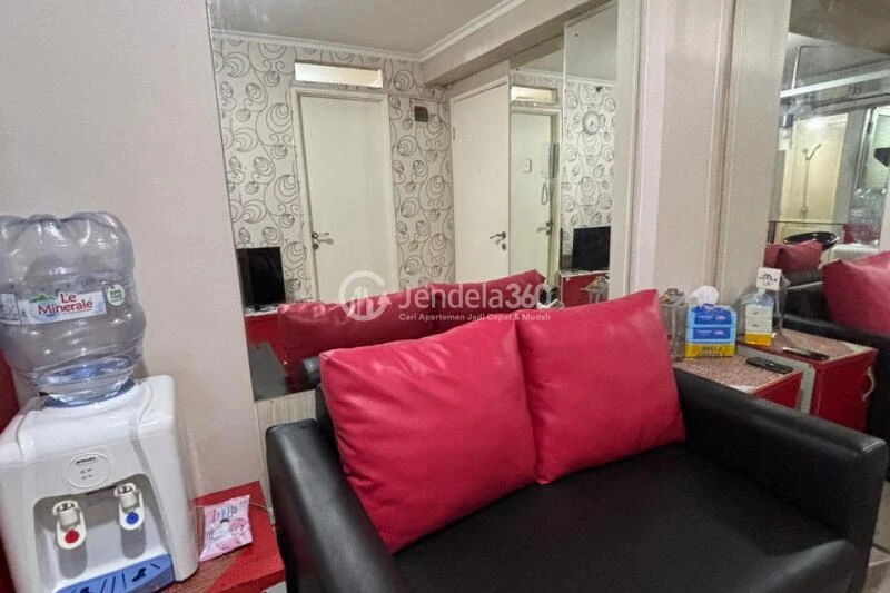 Living Room Peaceful 2BR Apartment at Kalibata City Green Palace Low Floor