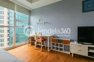 Bedroom Modern Studio Apartment at Kemang Village Apartment Tower Intercon