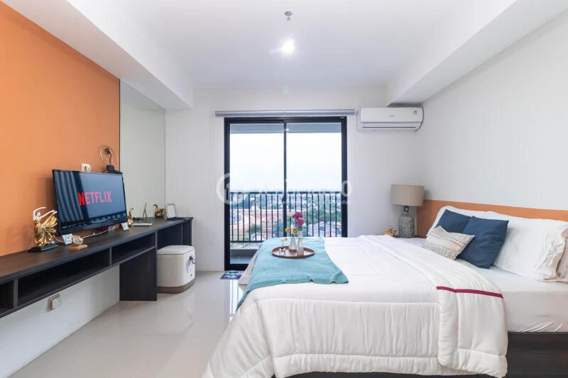 Bedroom Middle Floor Studio Apartment with  View at Anwa Residence