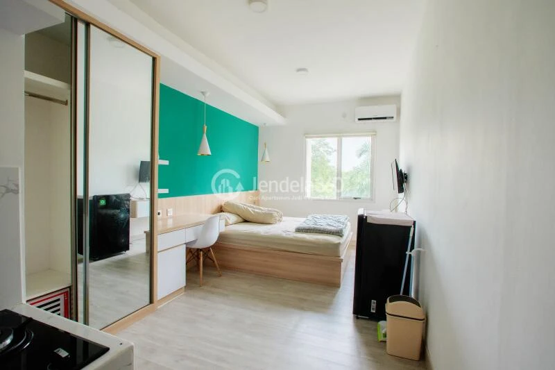 Bedroom Strategic Location Studio Apartment Low Floor with Parkir View at EcoHome Citra Raya