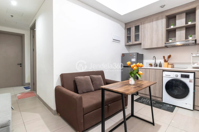 Living Room Simply Look 2BR Apartment High Floor with city View at Fatmawati City Center Apartment