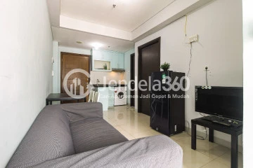 Living Room Compact 2BR Apartment with Mall View at Aspen Residence Apartment