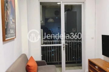 Living Room Flawless 1BR Apartment Low Floor with City View at Westmark Apartment