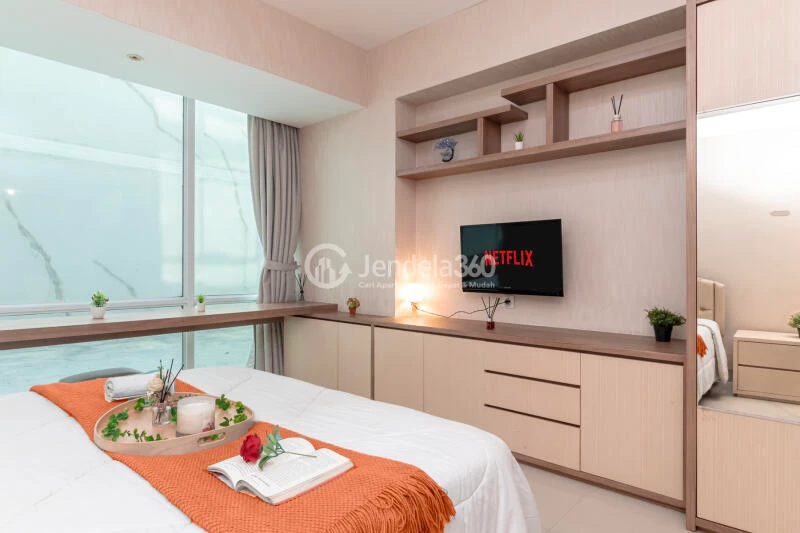 Bedroom Homey Studio Apartment at U Residence Karawaci Low Floor