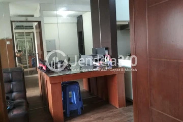 Living Room Spotless 1BR Apartment Low Floor with Swimming Pool View at East Park Apartment