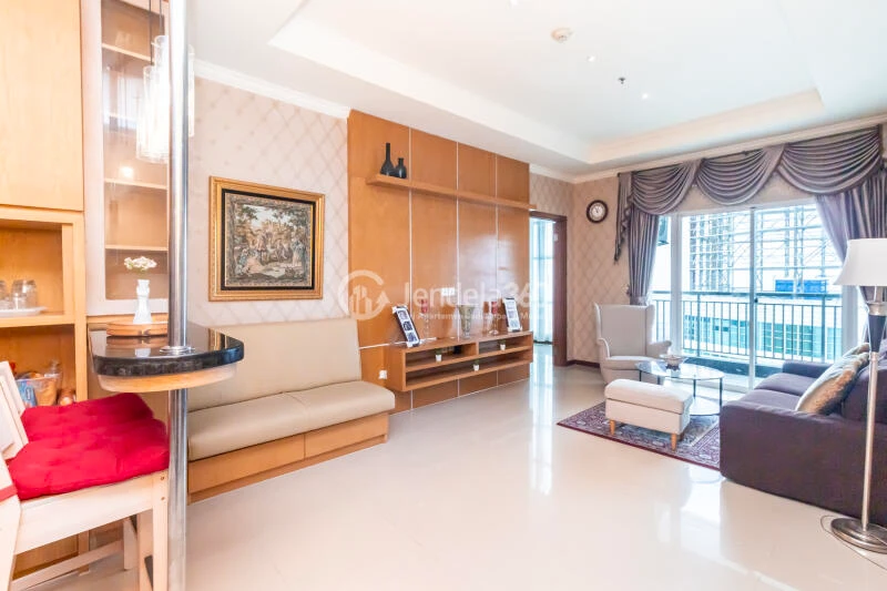 Living Room 2BR Condominium Green Bay Pluit SeaView Apartment at Tower K