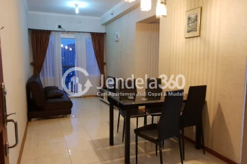 Living Room Middle Floor 2BR Apartment with City View at Grand Palace Kemayoran