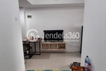 Living Room Peaceful 1BR Apartment Middle Floor with  View at Vittoria Residence