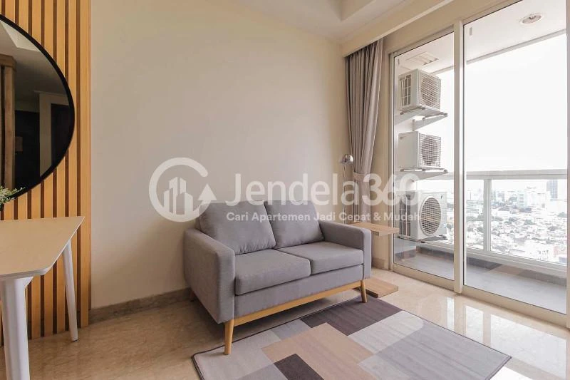 Living Room Menteng Park 2BR Fully Furnished