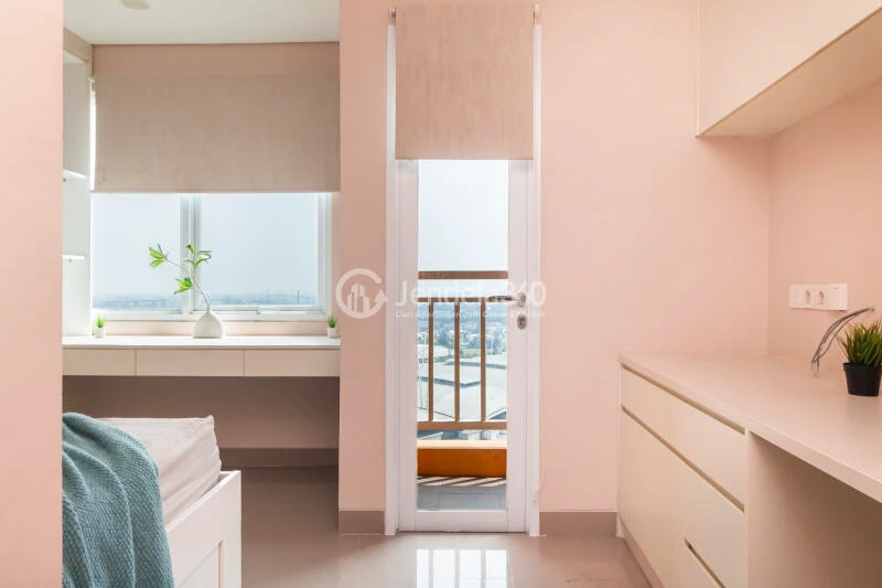 Bedroom Decorative Studio Apartment at B Residence BSD Middle Floor
