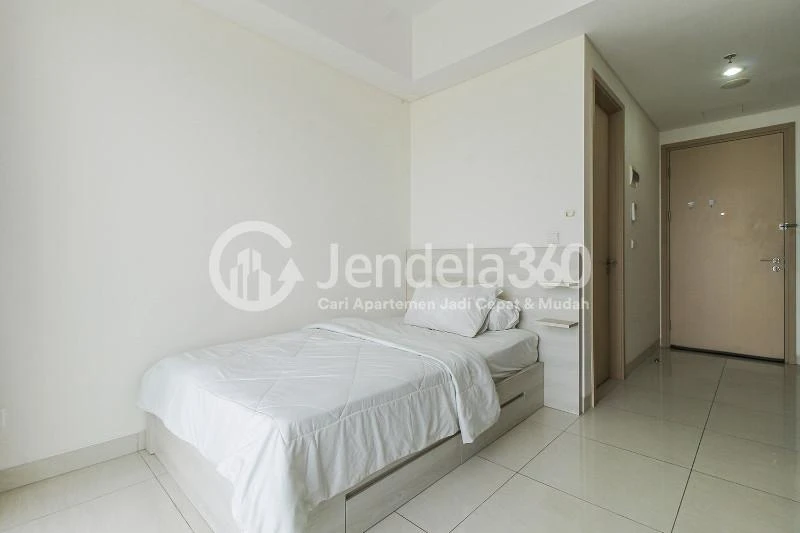 Bedroom Furnished Studio Apartment with City View at Sedayu City Apartment