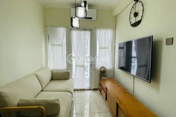 Living Room 2BR Grand Palace Kemayoran Apartment at Middle Floor