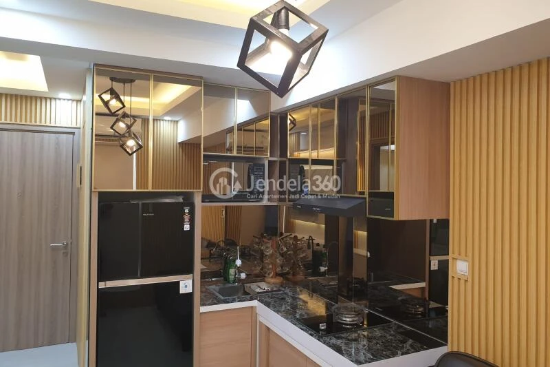 Kitchen Strategic Location 2BR Apartment Low Floor with  View at Podomoro Golf View Apartment