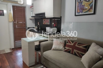 Living Room 1BR Kalibata City Apartment at High Floor