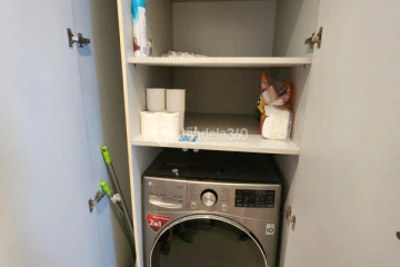 Kitchen Tidy 2BR Apartment High Floor with City View at Callia Apartment