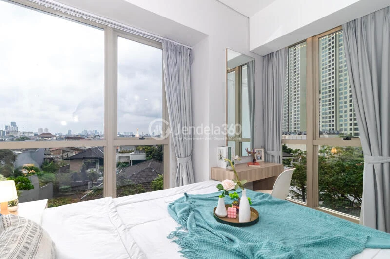 Bedroom 1 2BR Apartment with City View at Taman Anggrek Residence