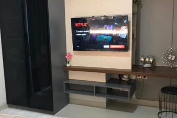 Bedroom Studio The Crest West Vista Puri Apartment at Low Floor
