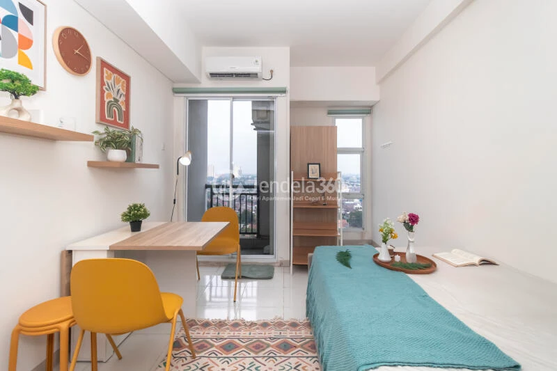 Bedroom Studio Apartment with City View at Akasa Pure Living Apartment