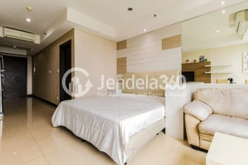 Bedroom High Floor Spacious Apartment with City View at Kemang Village Apartment