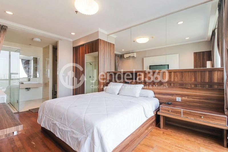 Bedroom Spacious 1BR High Floor Apartment with City View at Ancol Mansion Apartment