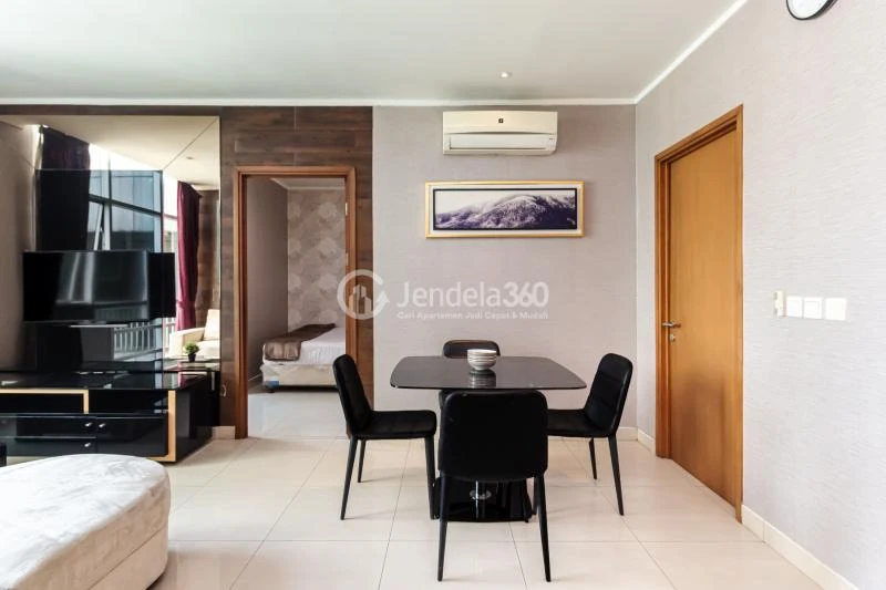Dining Room Modest & Relaxing 2BR Apartment with Strategic Location at Sahid Sudirman Residence
