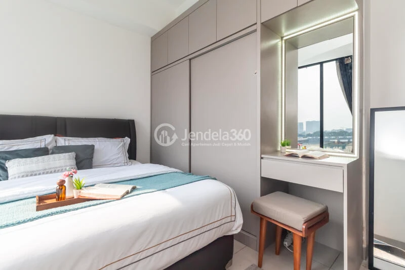 Bedroom 1 Low Floor 2BR Apartment with Pool View at Fatmawati City Center Apartment