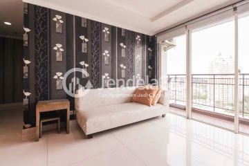 Living Room Middle Floor 2BR Apartment with Utara View at MOI Frenchwalk